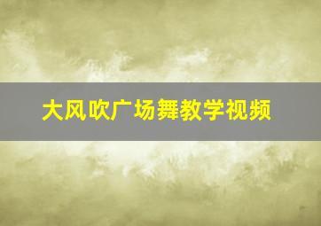 大风吹广场舞教学视频