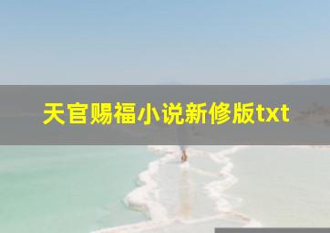 天官赐福小说新修版txt