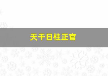 天干日柱正官