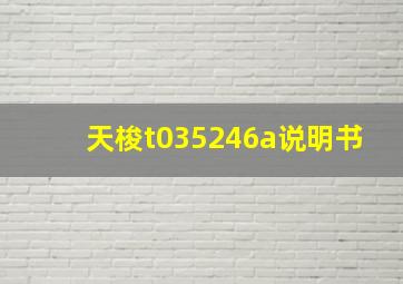 天梭t035246a说明书