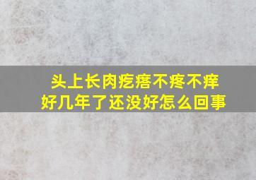 头上长肉疙瘩不疼不痒好几年了还没好怎么回事