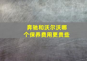 奔驰和沃尔沃哪个保养费用更贵些