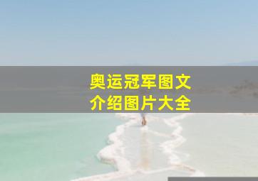 奥运冠军图文介绍图片大全