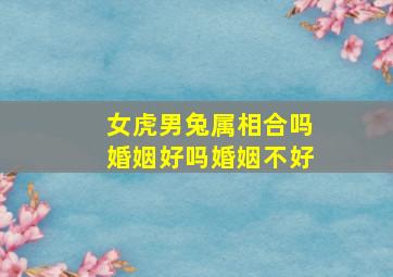 女虎男兔属相合吗婚姻好吗婚姻不好