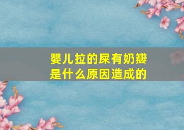 婴儿拉的屎有奶瓣是什么原因造成的