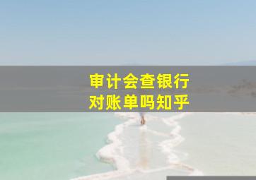 审计会查银行对账单吗知乎