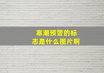 寒潮预警的标志是什么图片啊