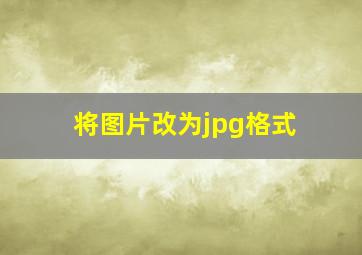 将图片改为jpg格式