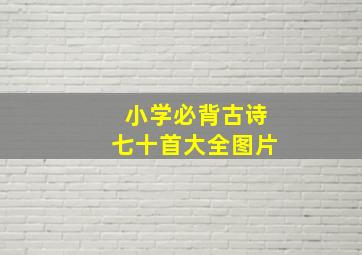 小学必背古诗七十首大全图片