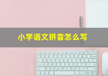 小学语文拼音怎么写