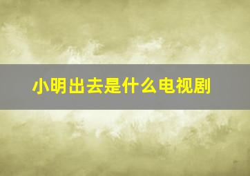 小明出去是什么电视剧