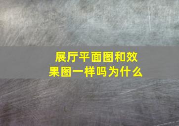 展厅平面图和效果图一样吗为什么