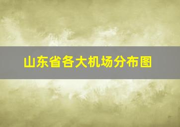 山东省各大机场分布图