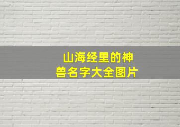 山海经里的神兽名字大全图片