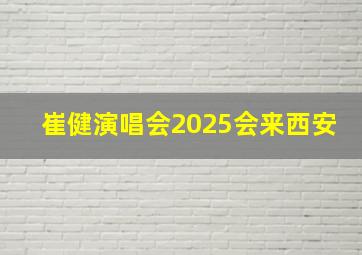 崔健演唱会2025会来西安