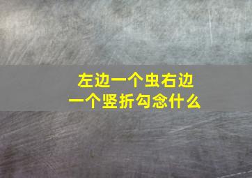 左边一个虫右边一个竖折勾念什么