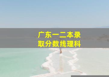 广东一二本录取分数线理科