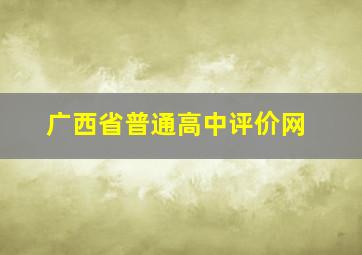 广西省普通高中评价网