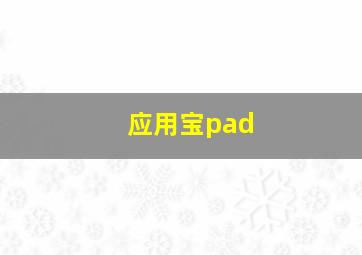 应用宝pad