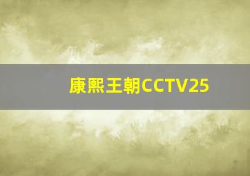 康熙王朝CCTV25