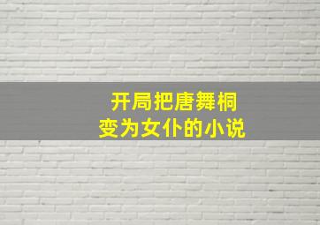 开局把唐舞桐变为女仆的小说