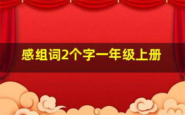 感组词2个字一年级上册