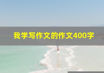 我学写作文的作文400字