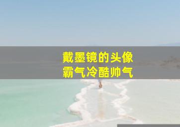 戴墨镜的头像霸气冷酷帅气