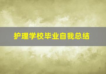 护理学校毕业自我总结