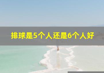 排球是5个人还是6个人好