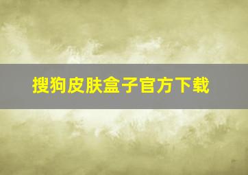 搜狗皮肤盒子官方下载