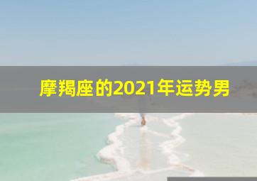 摩羯座的2021年运势男