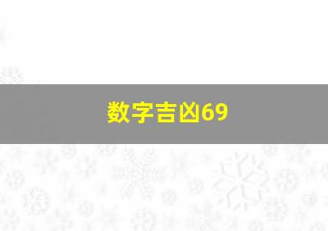 数字吉凶69