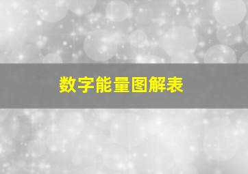 数字能量图解表