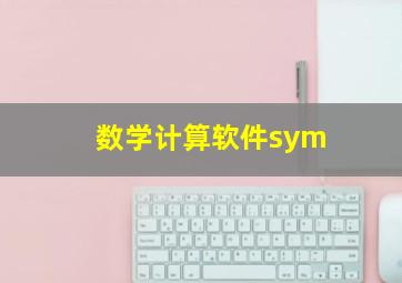 数学计算软件sym