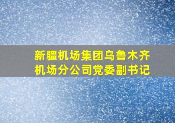 新疆机场集团乌鲁木齐机场分公司党委副书记