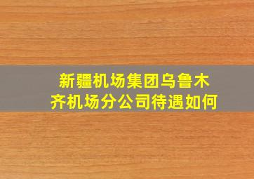 新疆机场集团乌鲁木齐机场分公司待遇如何