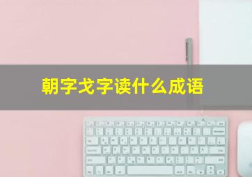 朝字戈字读什么成语