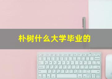 朴树什么大学毕业的