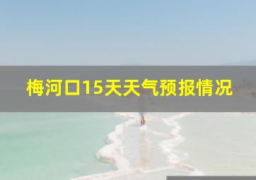 梅河口15天天气预报情况