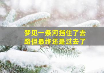 梦见一条河挡住了去路但最终还是过去了