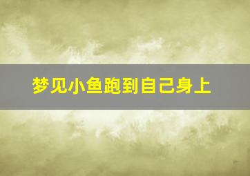 梦见小鱼跑到自己身上