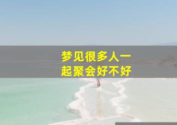 梦见很多人一起聚会好不好