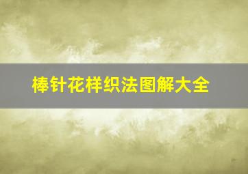 棒针花样织法图解大全