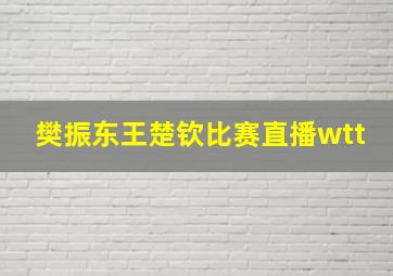 樊振东王楚钦比赛直播wtt