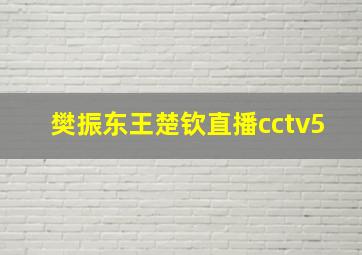 樊振东王楚钦直播cctv5