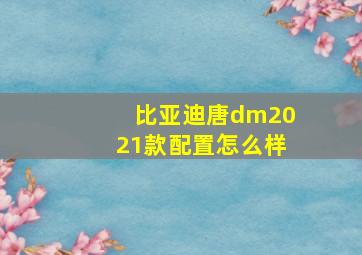 比亚迪唐dm2021款配置怎么样