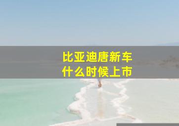 比亚迪唐新车什么时候上市