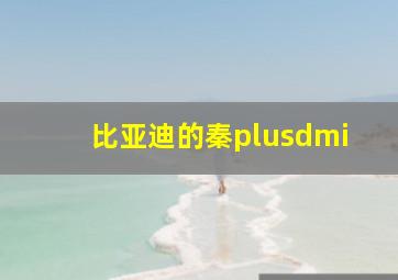 比亚迪的秦plusdmi