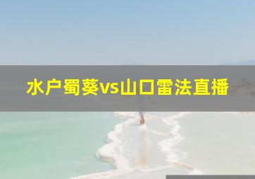 水户蜀葵vs山口雷法直播